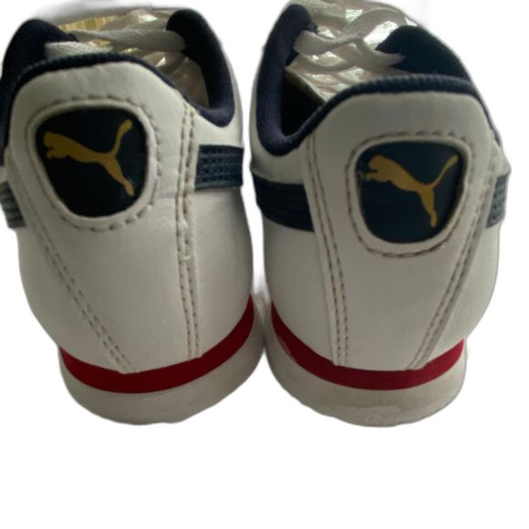 PUMA unisex-kids Ferrari Roma write Sneaker Navy bleu trim. Size 13k - Picture 2 of 7